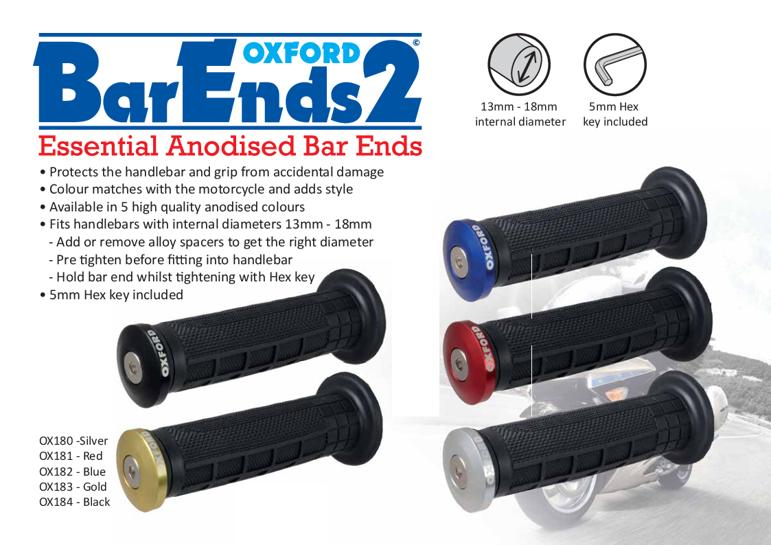 

OX180 Bar Ends 2 Presenter

