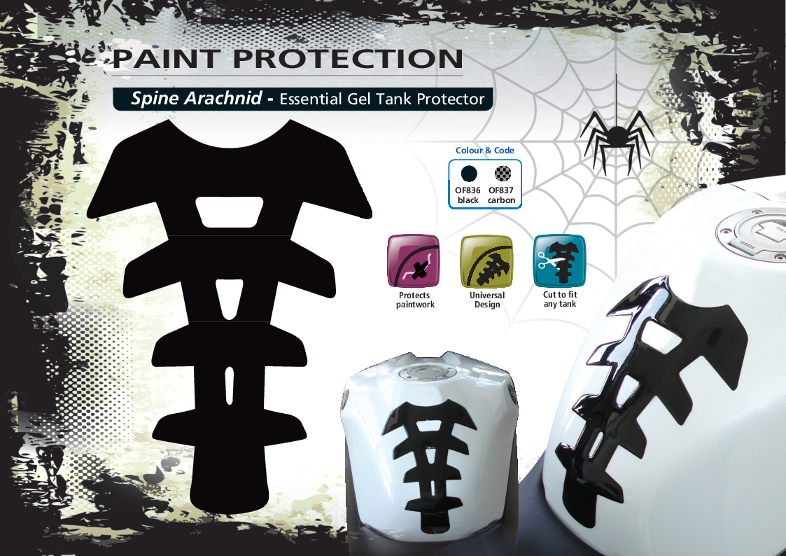 

OF836 837 Arachnid gel spine

