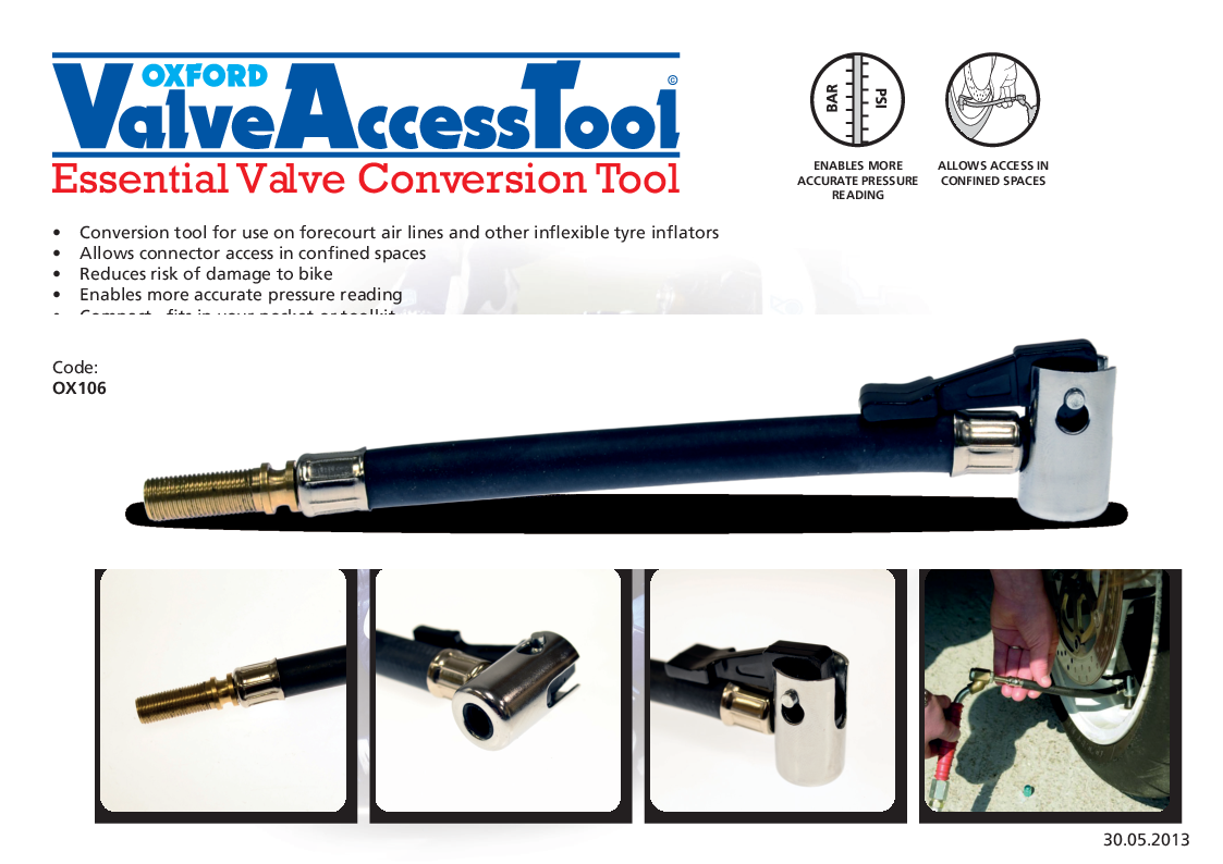 

OX106 Valve Access Tool presenter

