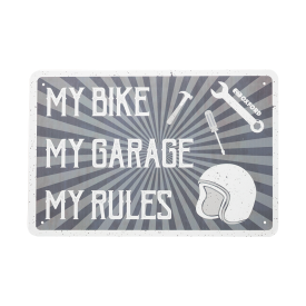 Garage Metal Sign: MY RULES