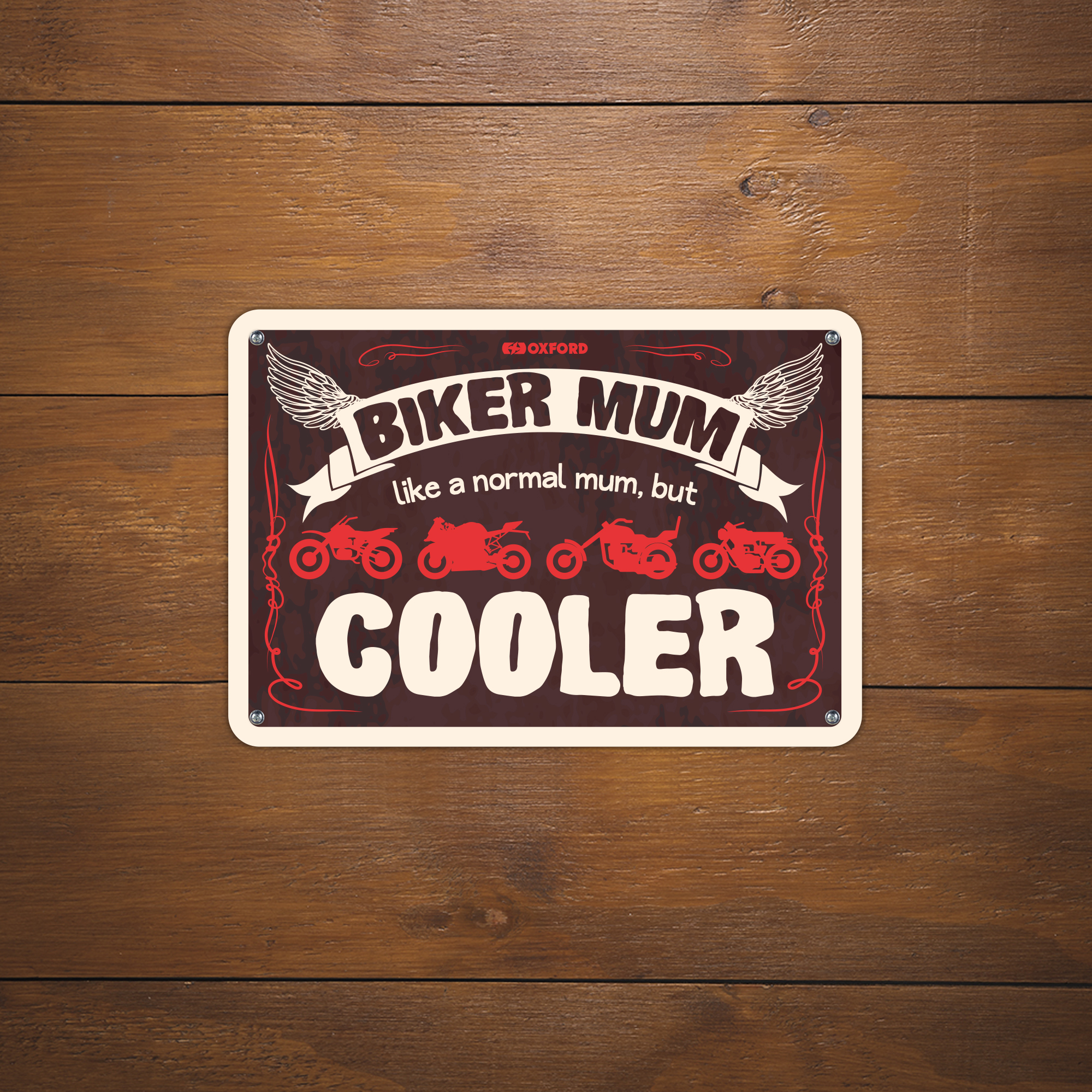 Sign: Biker Mum Cooler