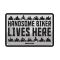 Sign: Handsome Biker Lives Here