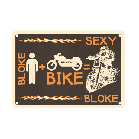 Sign: Bloke Man+Bike=Sexy Bloke