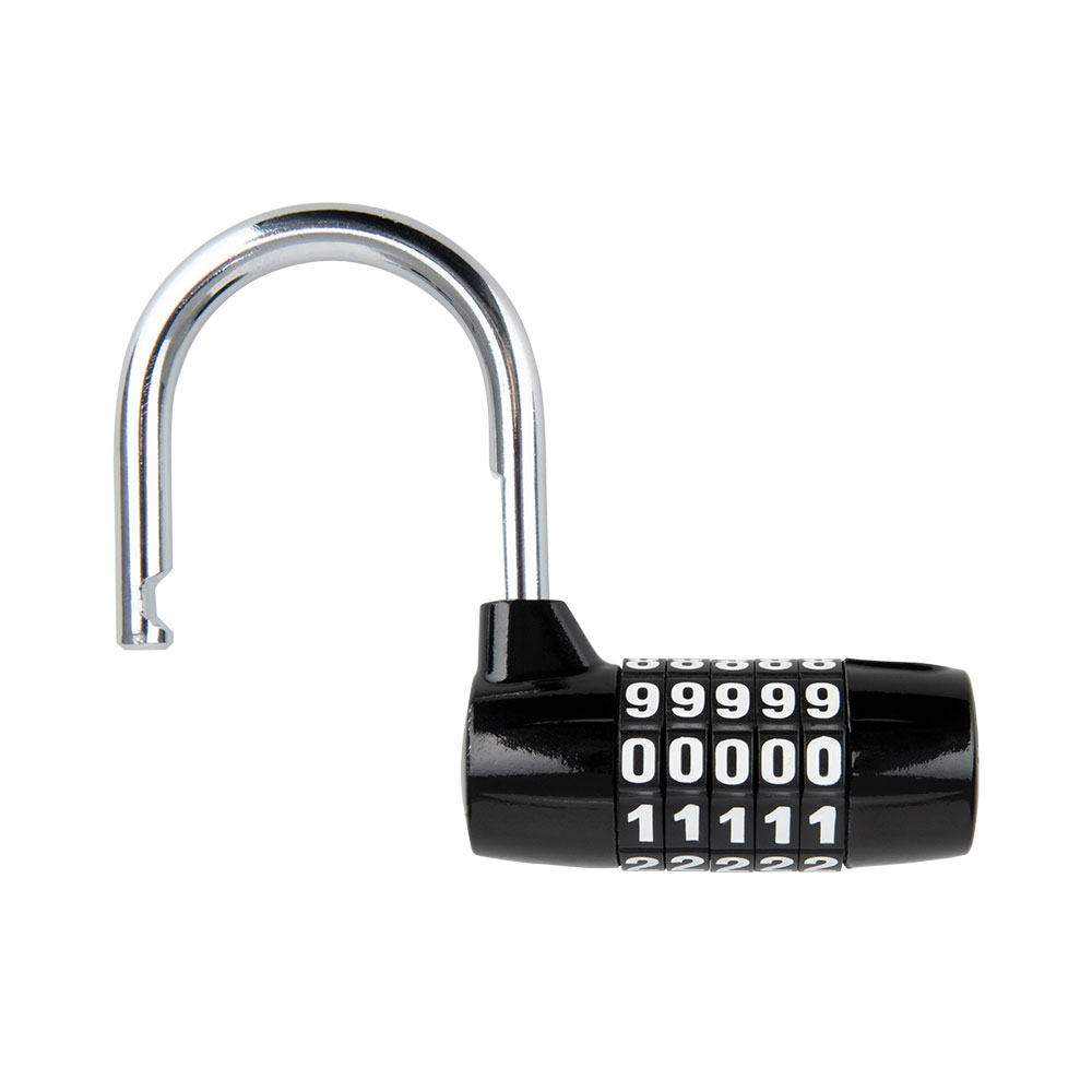 5-digit Combination Padlock Black