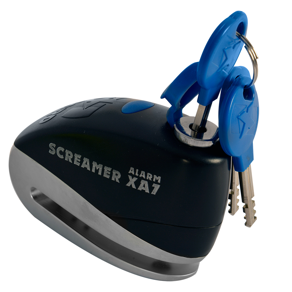 Screamer 7 Alarm disc lock Black