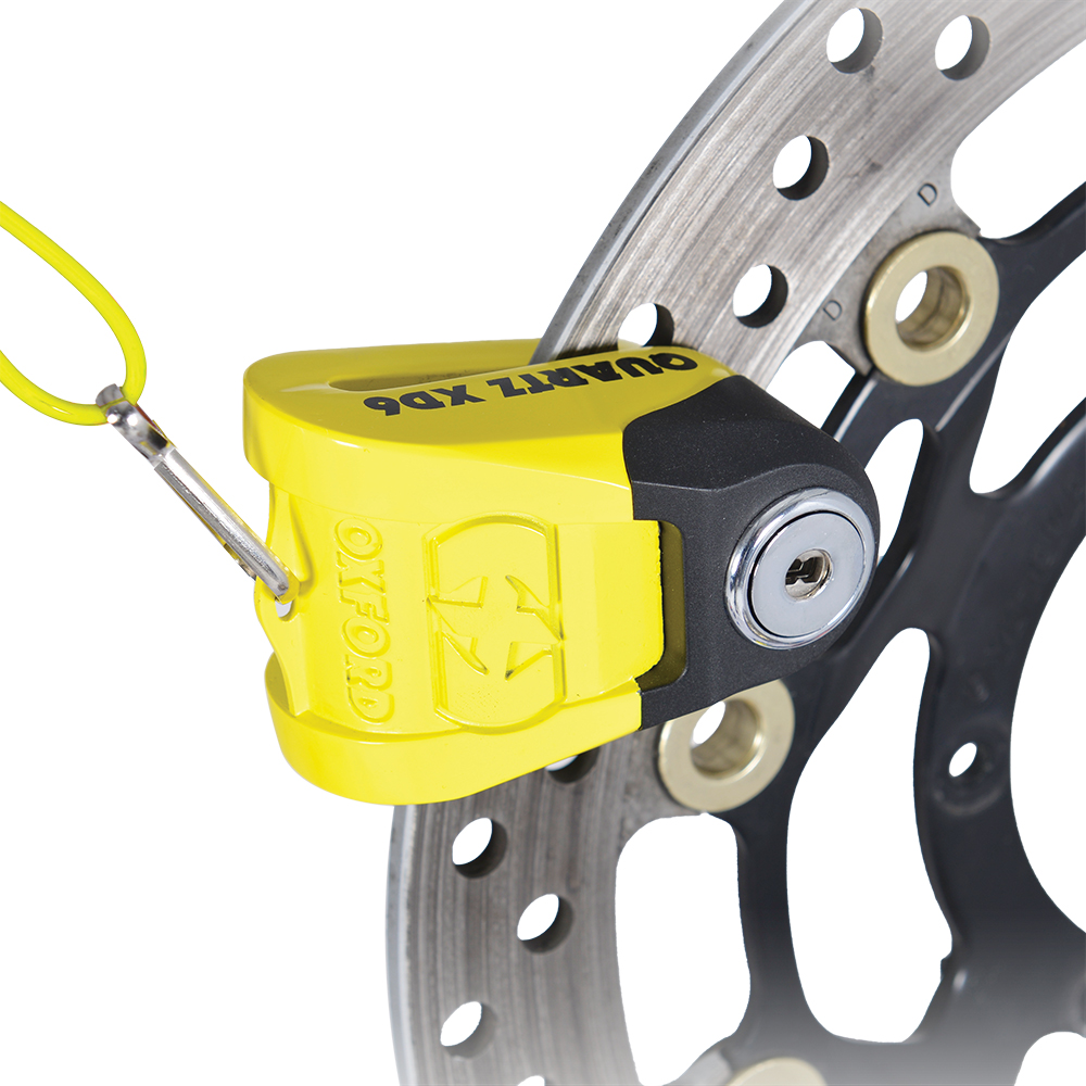 Quartz XD6 disc lock(6mm pin) Yellow/Bla