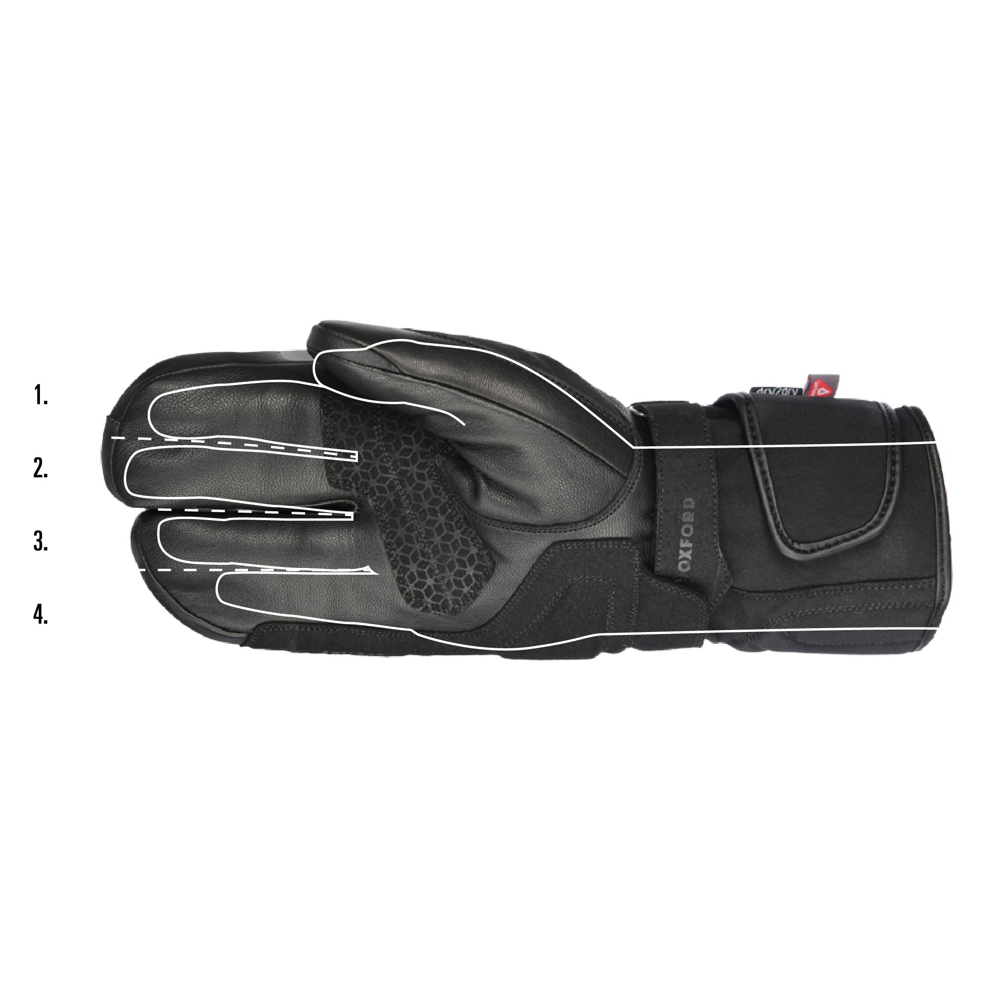 Polar 1.0 MS Glove Blk/Fluo