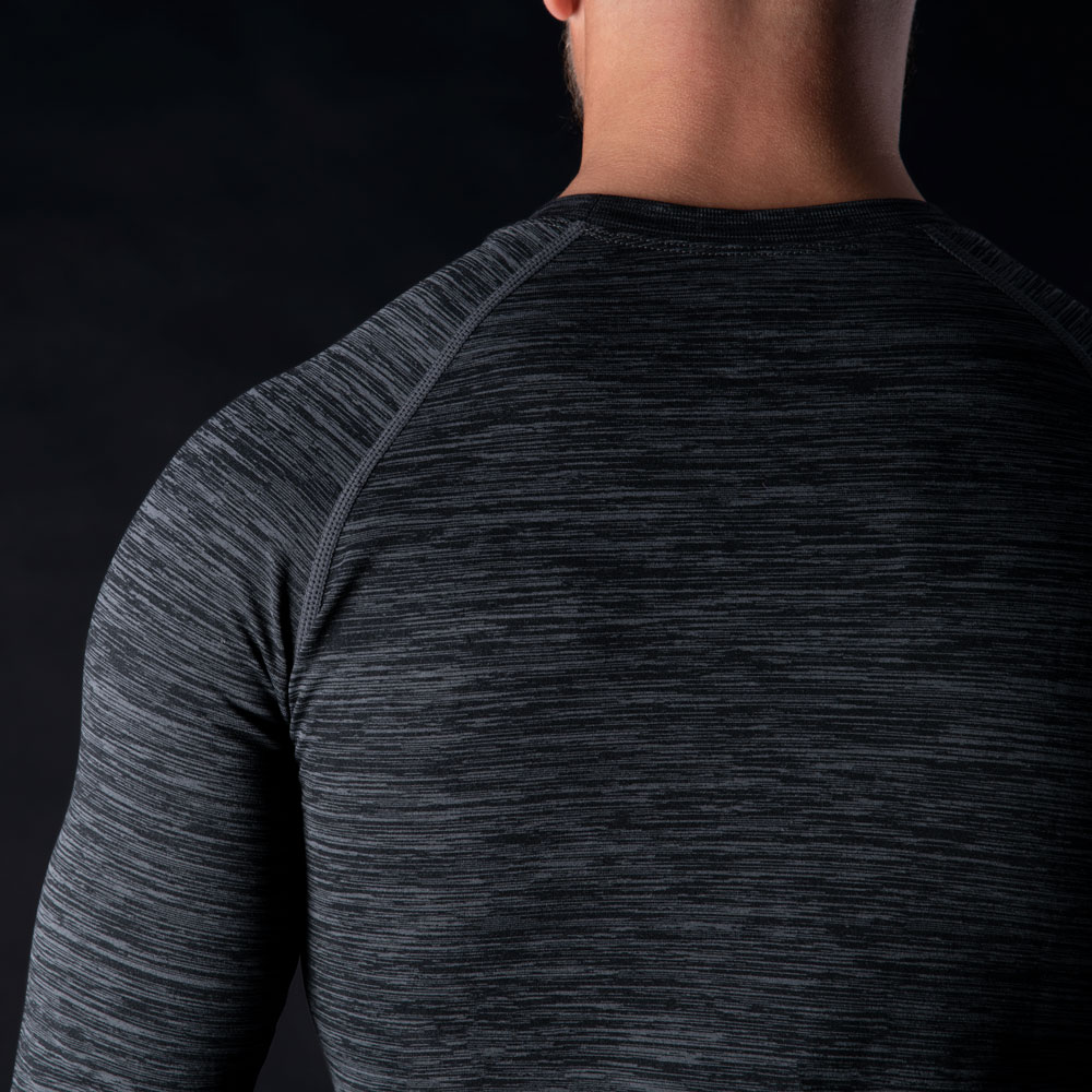 Advanced Base Layer MS Top Charcoal Marl