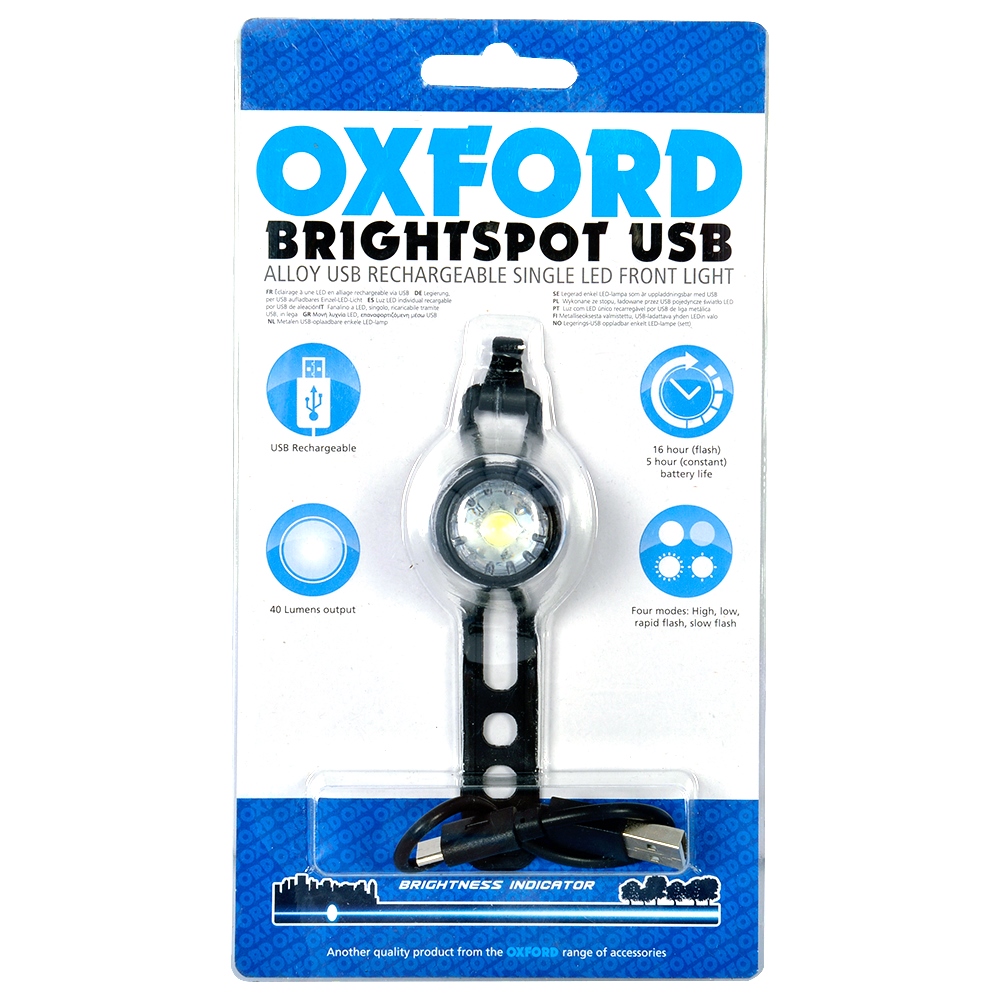 BrightSpot USB LED Light, Black, Front