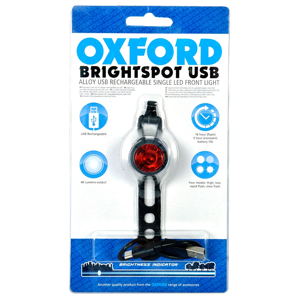 BrightSpot USB LED Light, Black, Rear