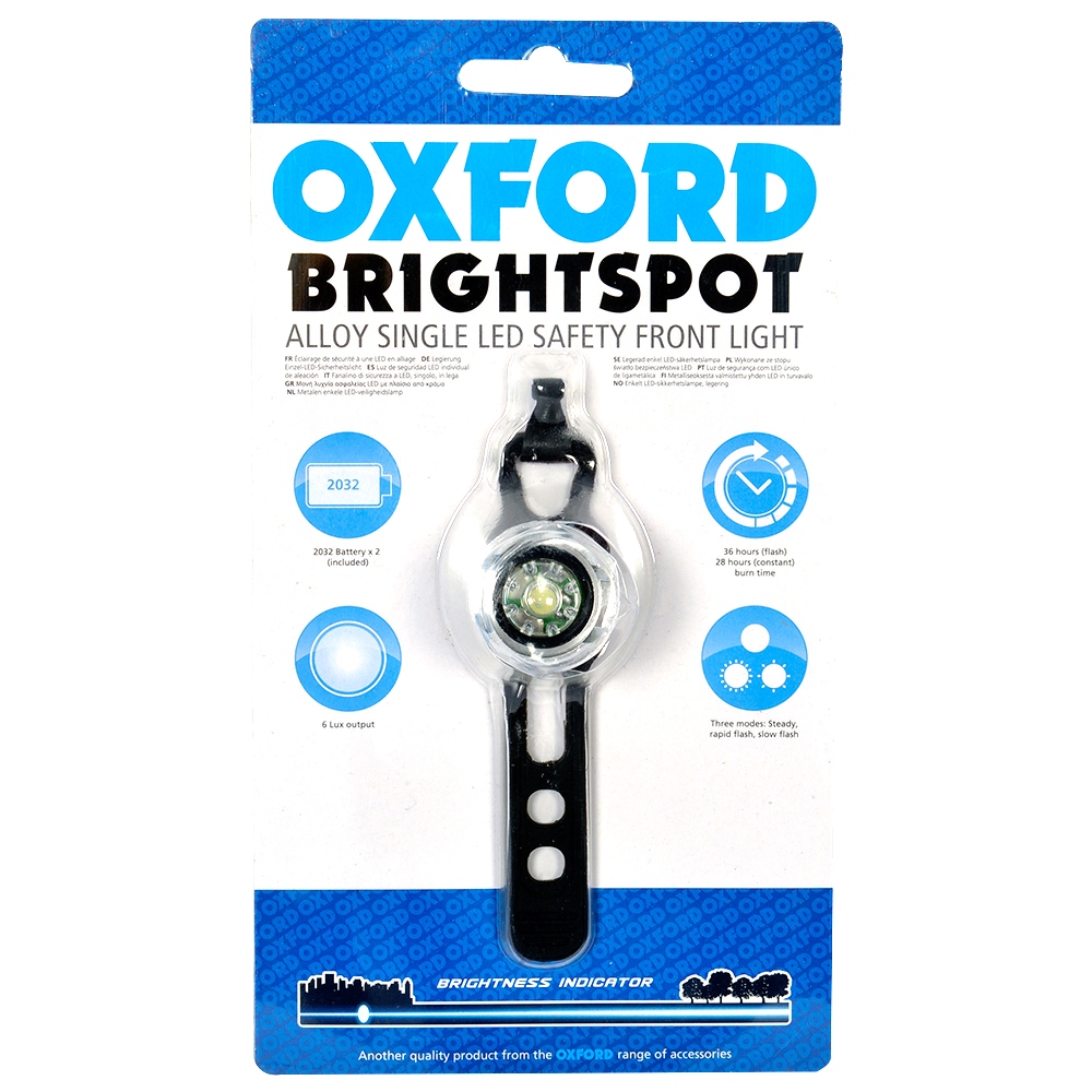 BrightSpot LED Light, Silver, Front