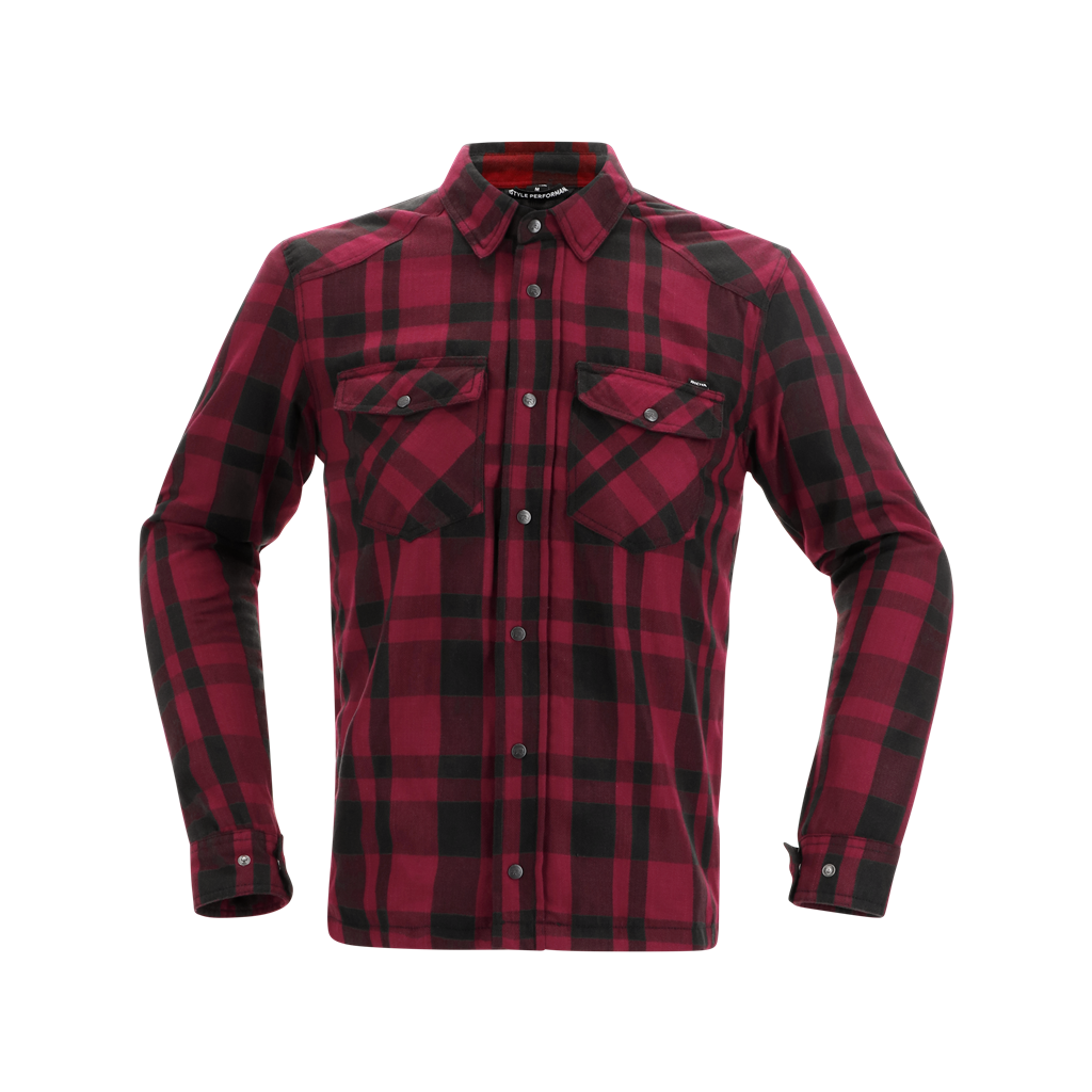 FOREST SHIRT BLACK/BURGUNDY