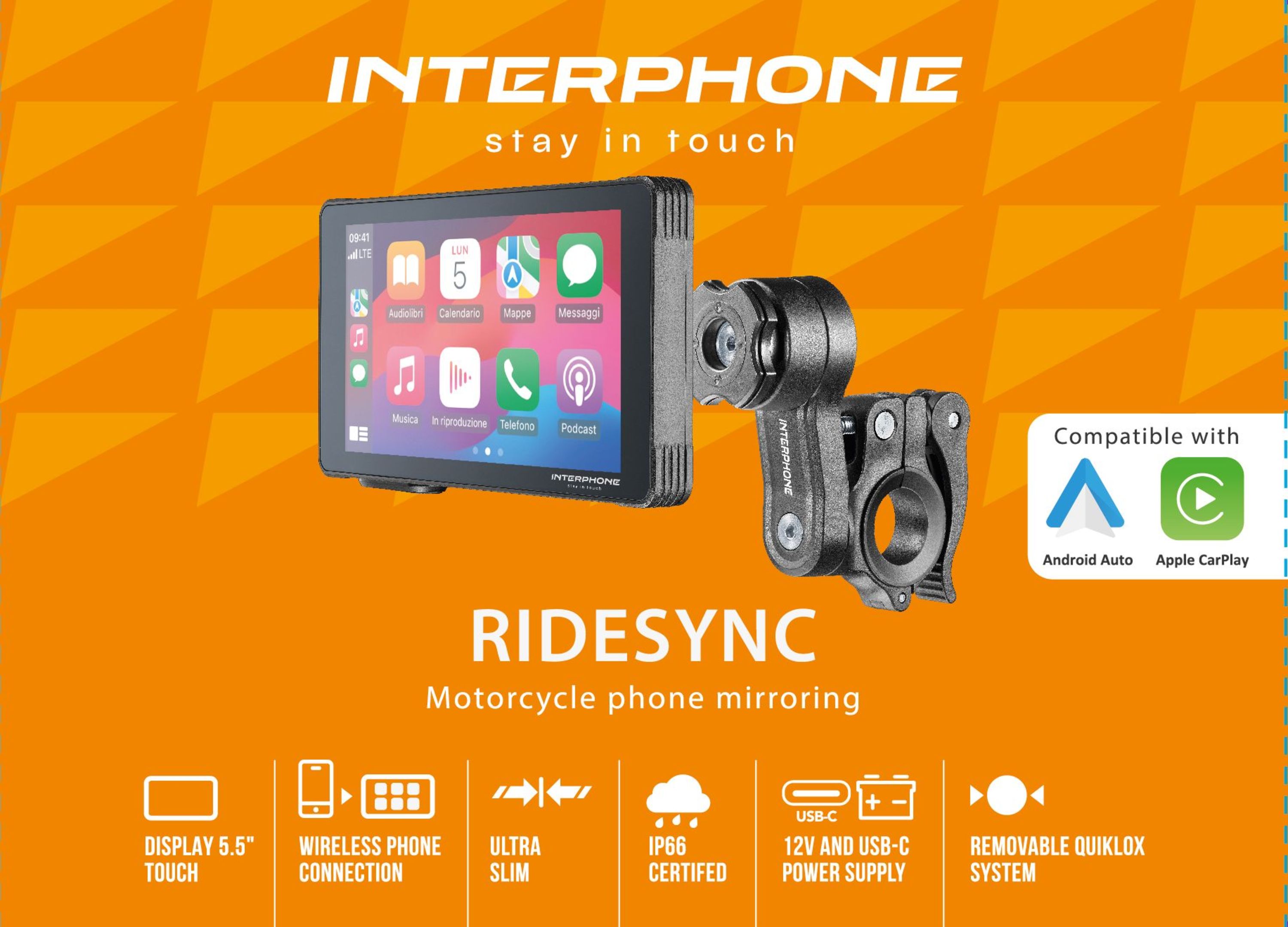 InterPhone RideSync for motorbike