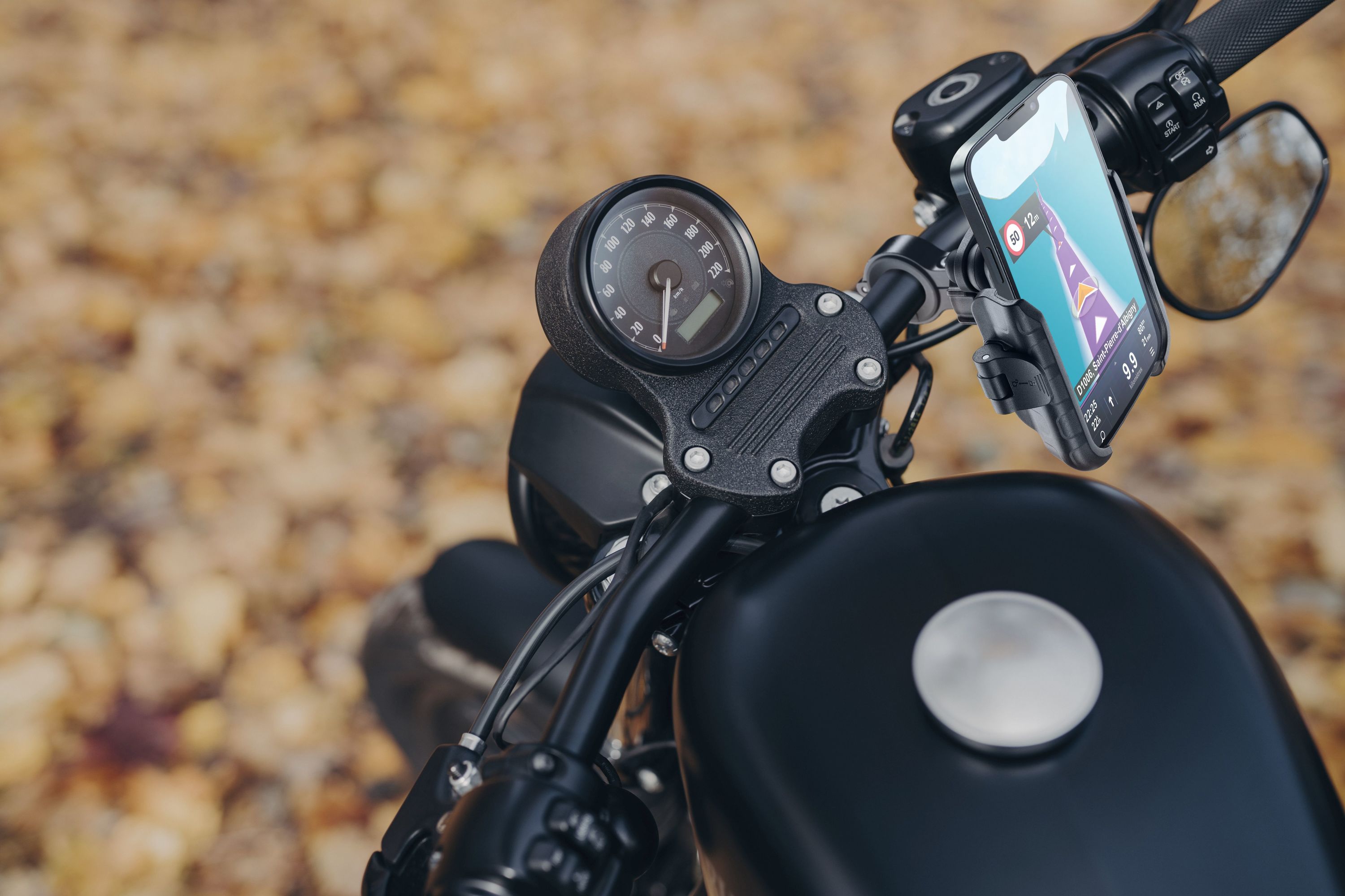 Phoneholder handlebar with PRO dampener