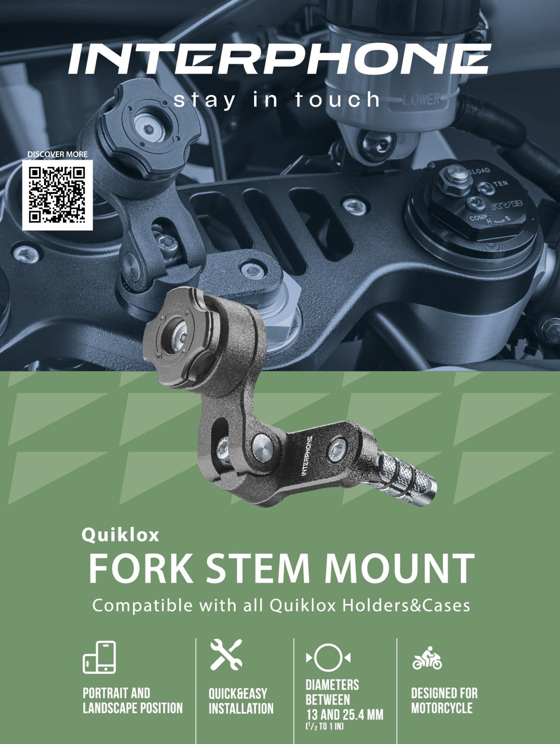 Quiklox Universal fork stem mount