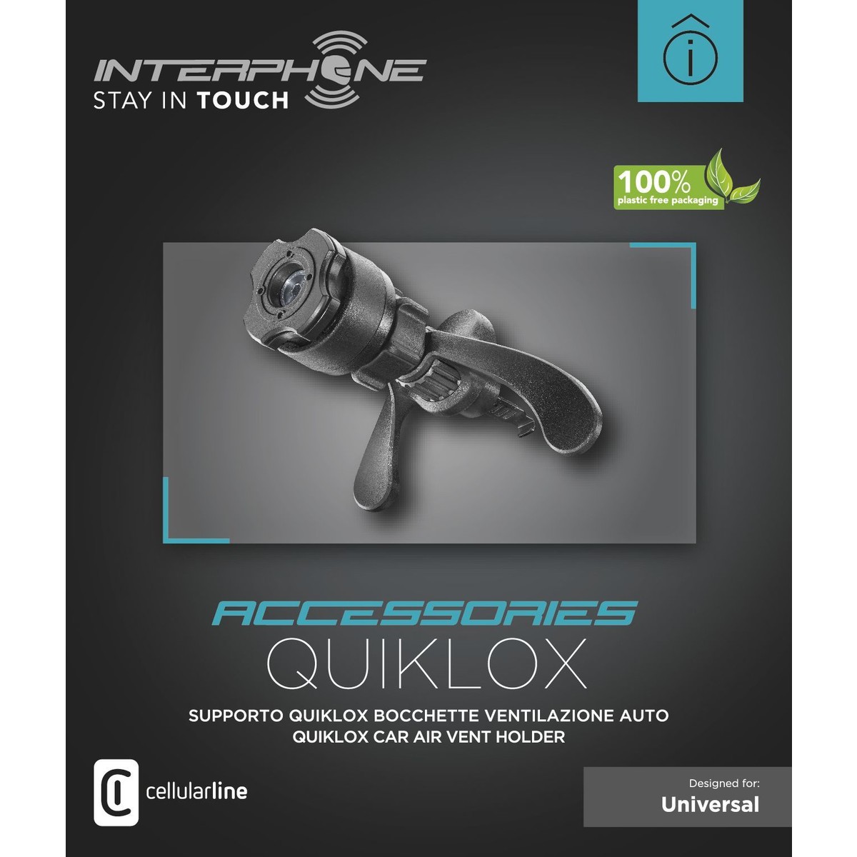 Quiklox car air vent holder