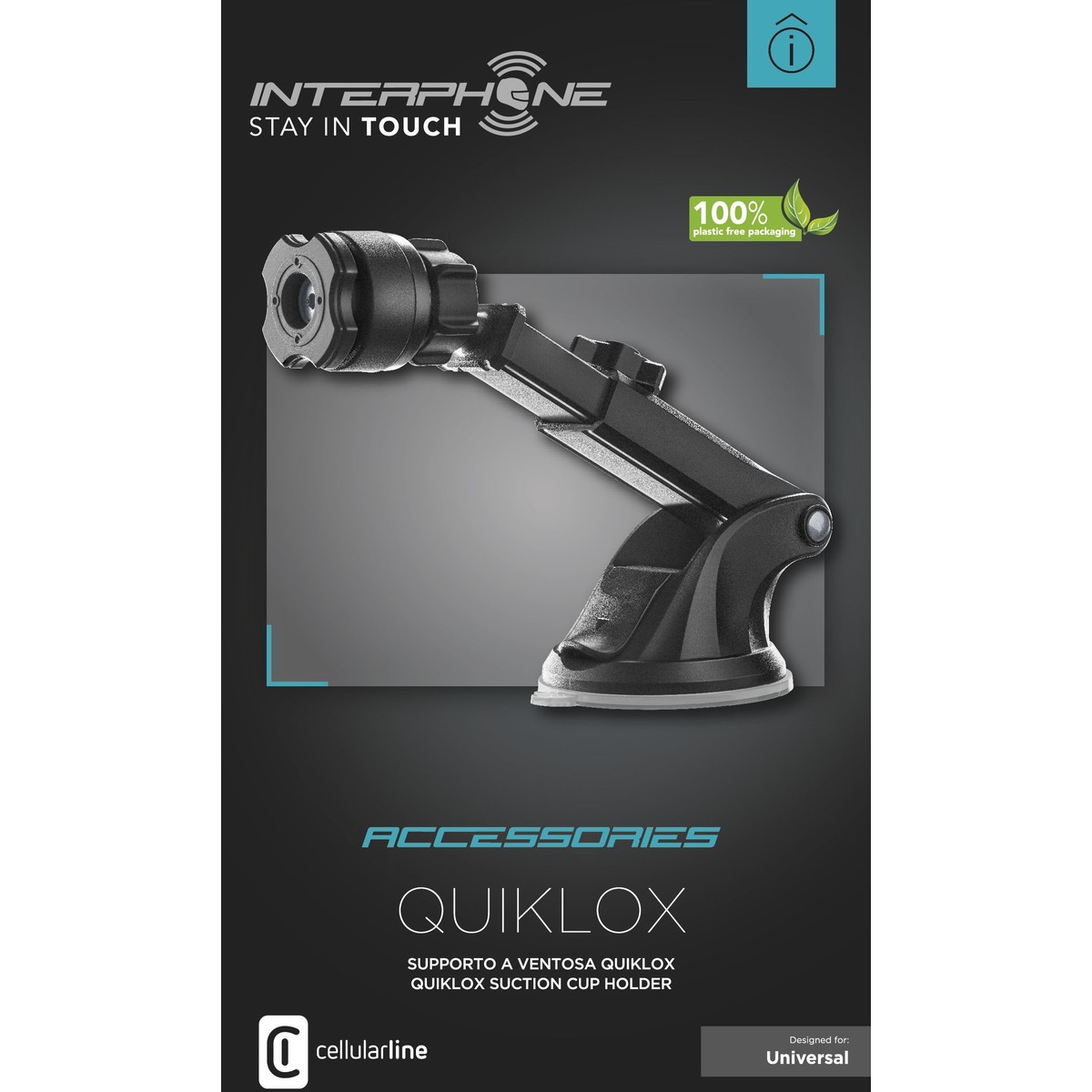 Quiklox car suction cup holder