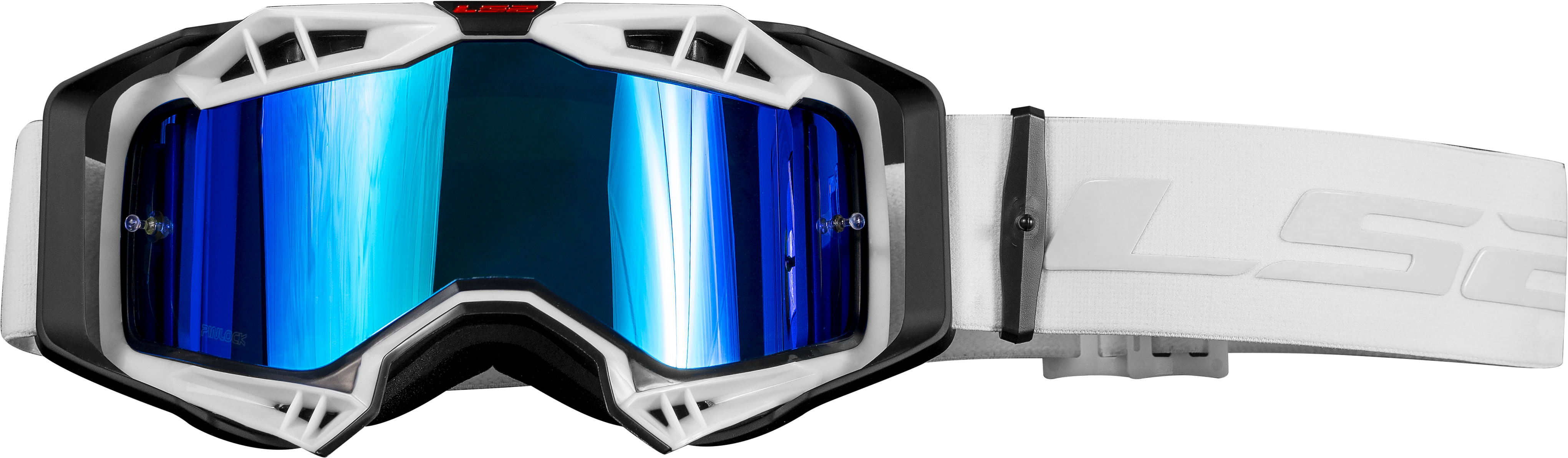 AURA PRO GOGGLE WHITE IRIDIUM VISOR