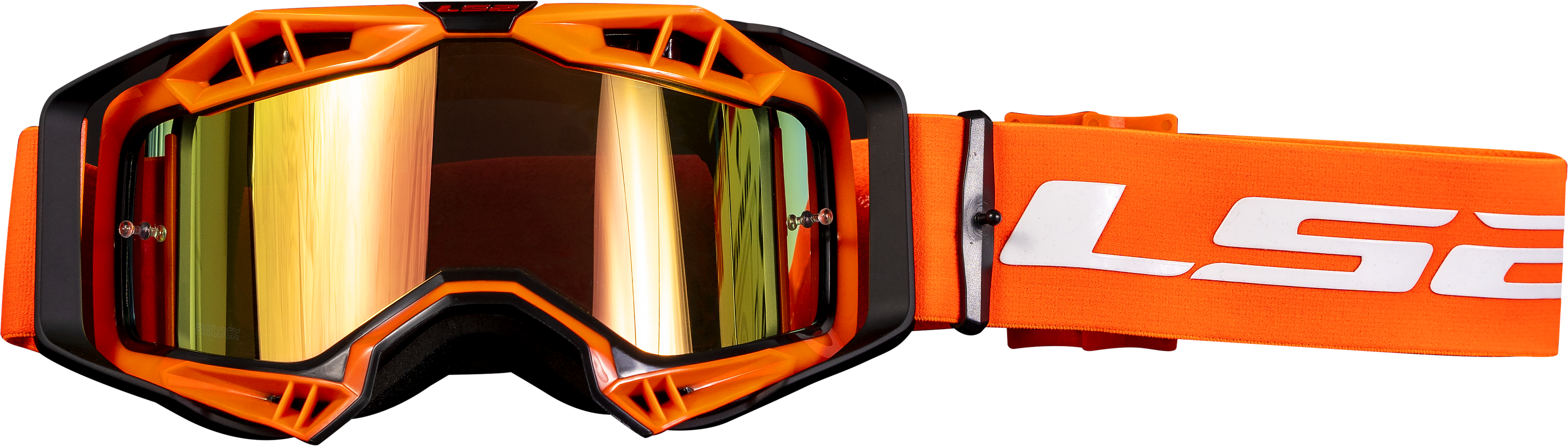 AURA PRO GOGGLE ORANGE IRIDIUM VISOR