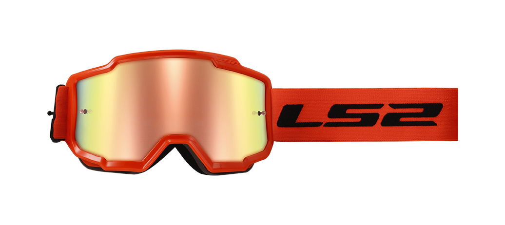 LS2 CHARGER GOGGLE H-V ORANGE IRIDIUM