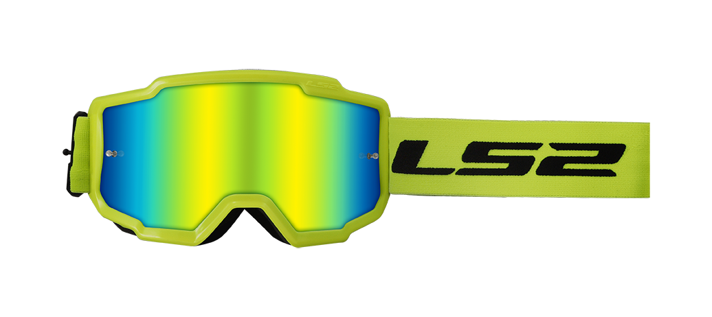 LS2 CHARGER GOGGLE H-V YELLOW IRIDIUM