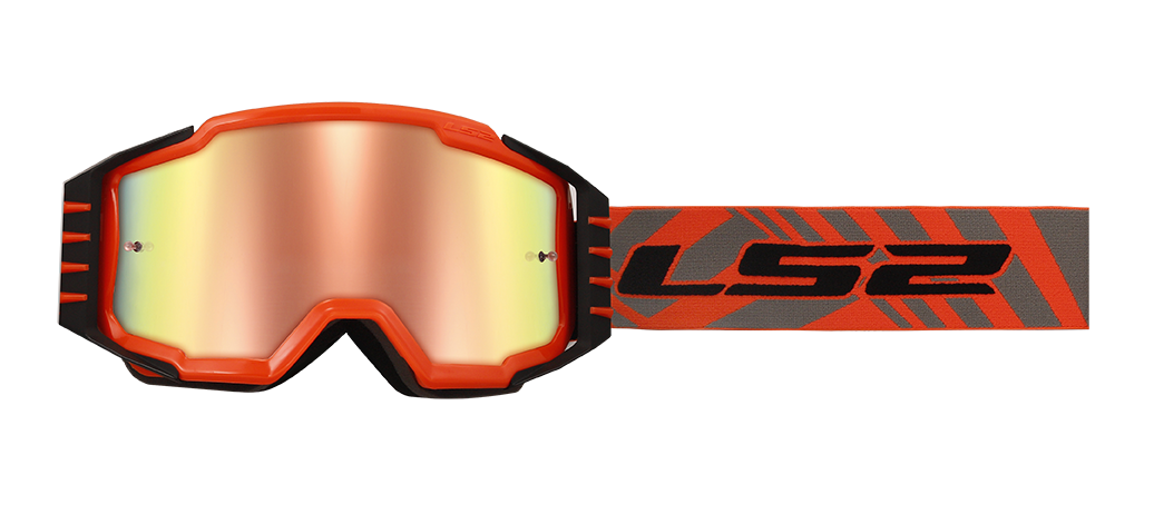 LS2 CHARGER PRO GOGGLE H-V ORANGE IRID