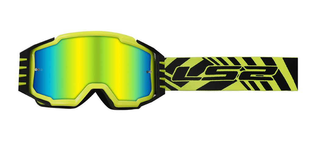 LS2 CHARGER PRO GOGGLE H-V YELLOW IRID