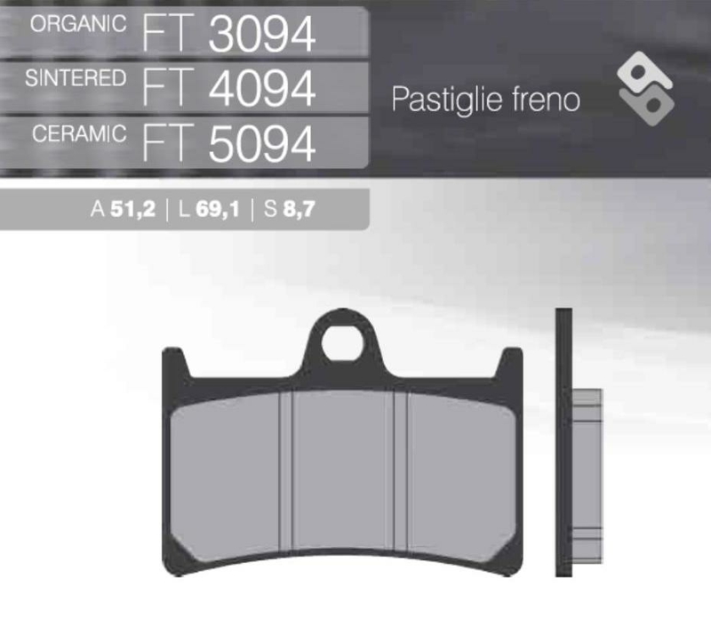 Bremseklods FT4094