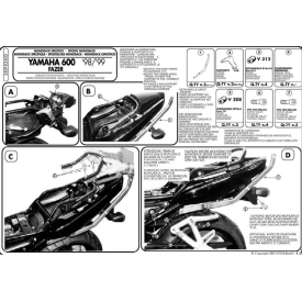 K3400 Yamaha Fazer 98-03