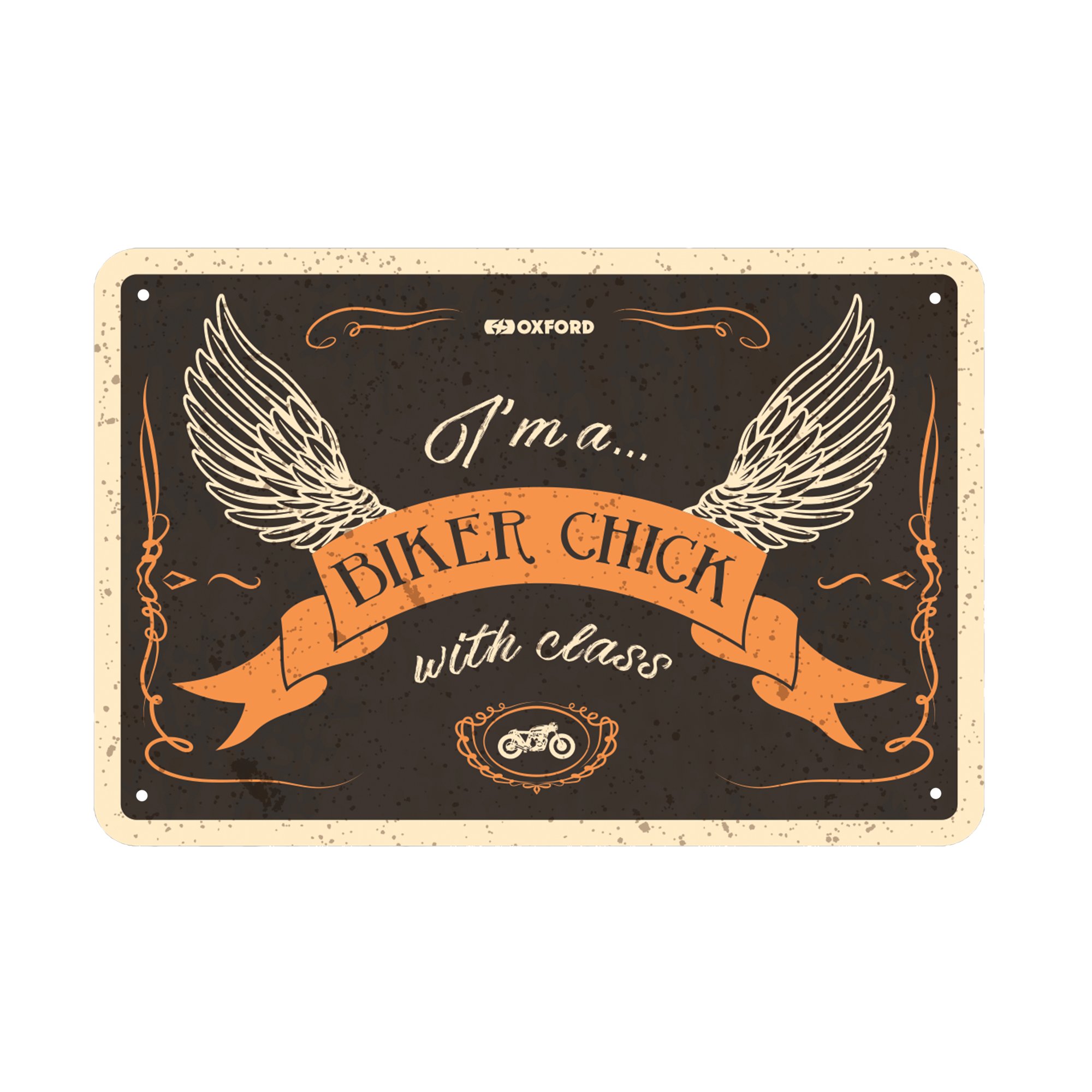 Sign: BIKER CHICK WITH CLASS