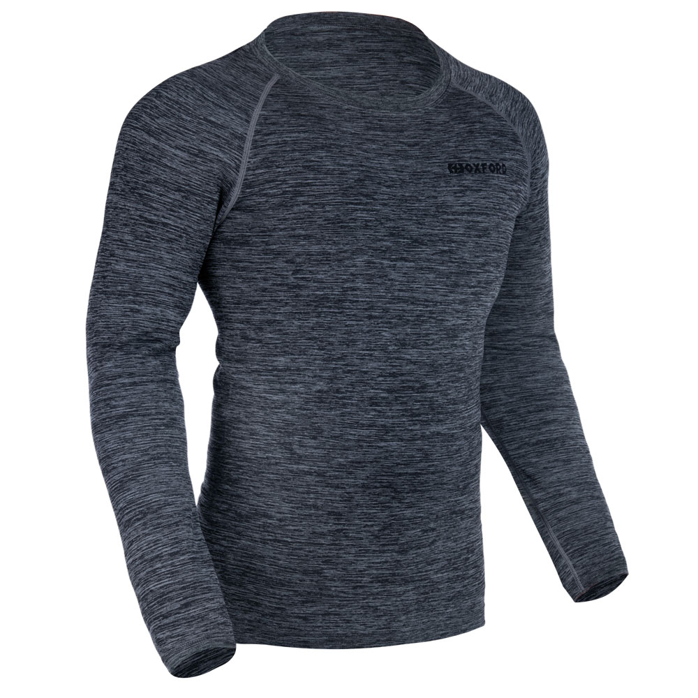 Advanced Base Layer MS Top Charcoal Marl