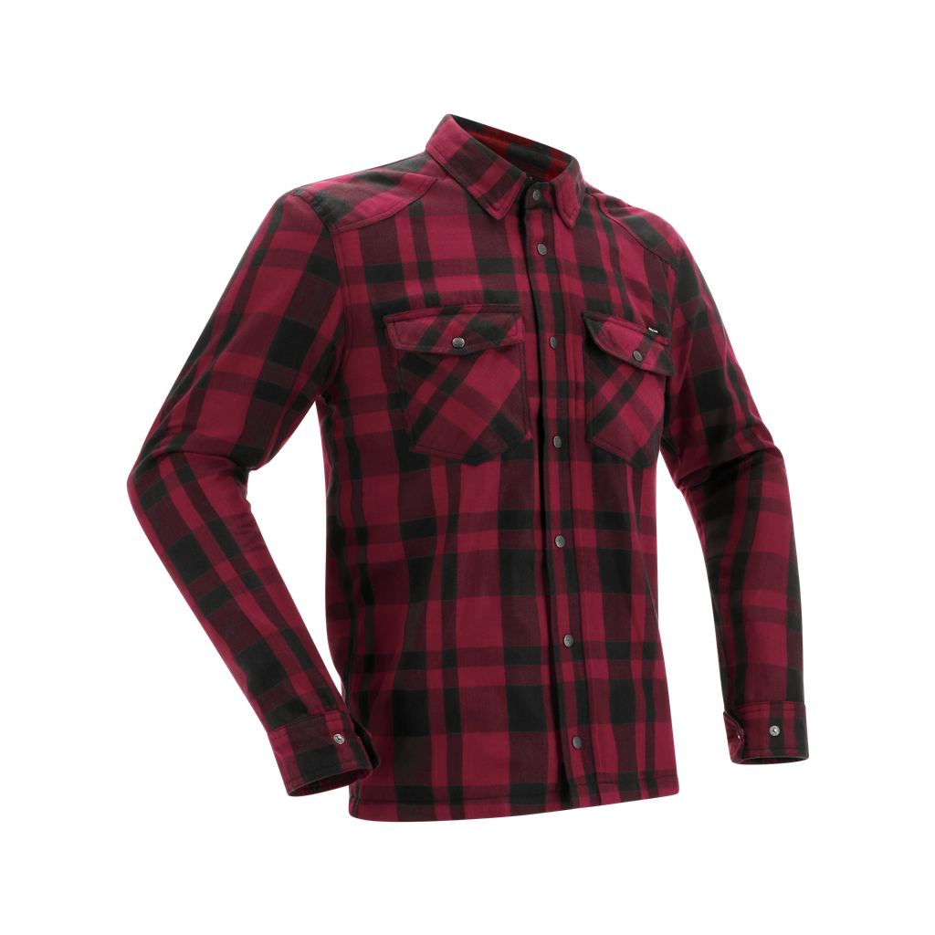FOREST SHIRT BLACK/BURGUNDY
