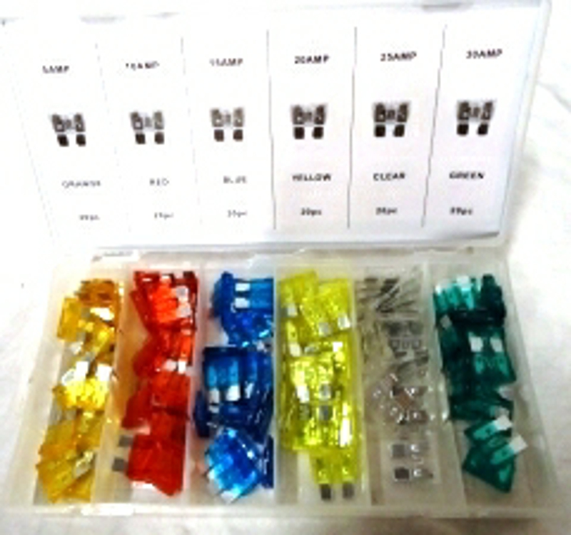 Sikrings sortiment 120 dele alm.