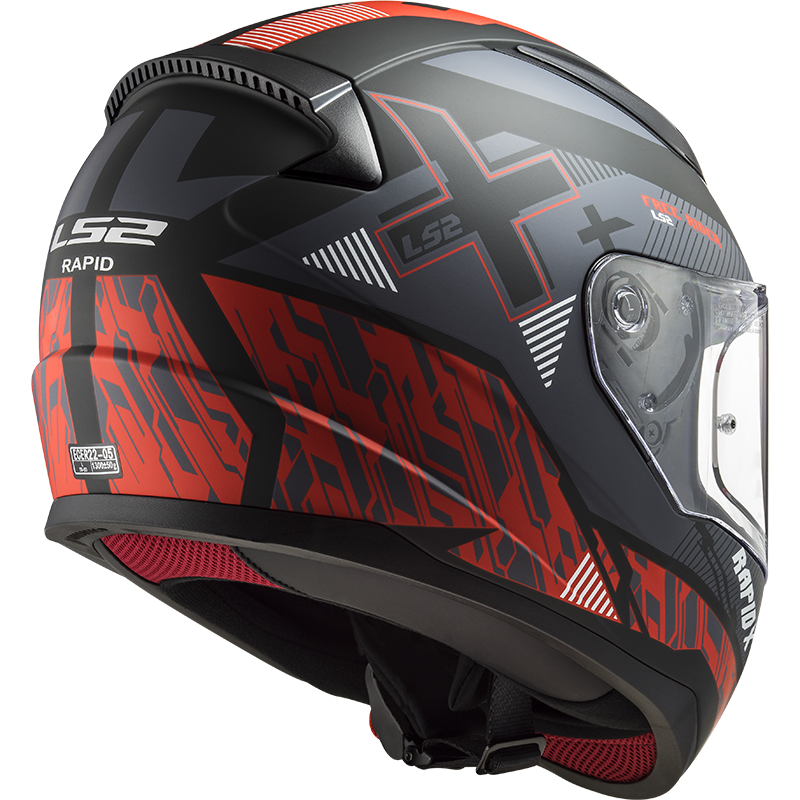 BACK FF353 RAPID XTREET MATT BLACK RED 103536131