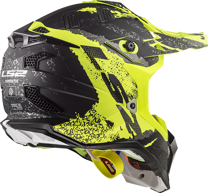 BACK MX470 SUBVERTER CLAW MATT BLACK HI VIS YELLOW 404702454