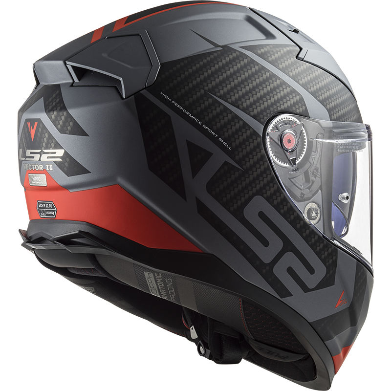 BACK FF811 VECTOR II SPLITTER MATT TITANIUM RED 168112031