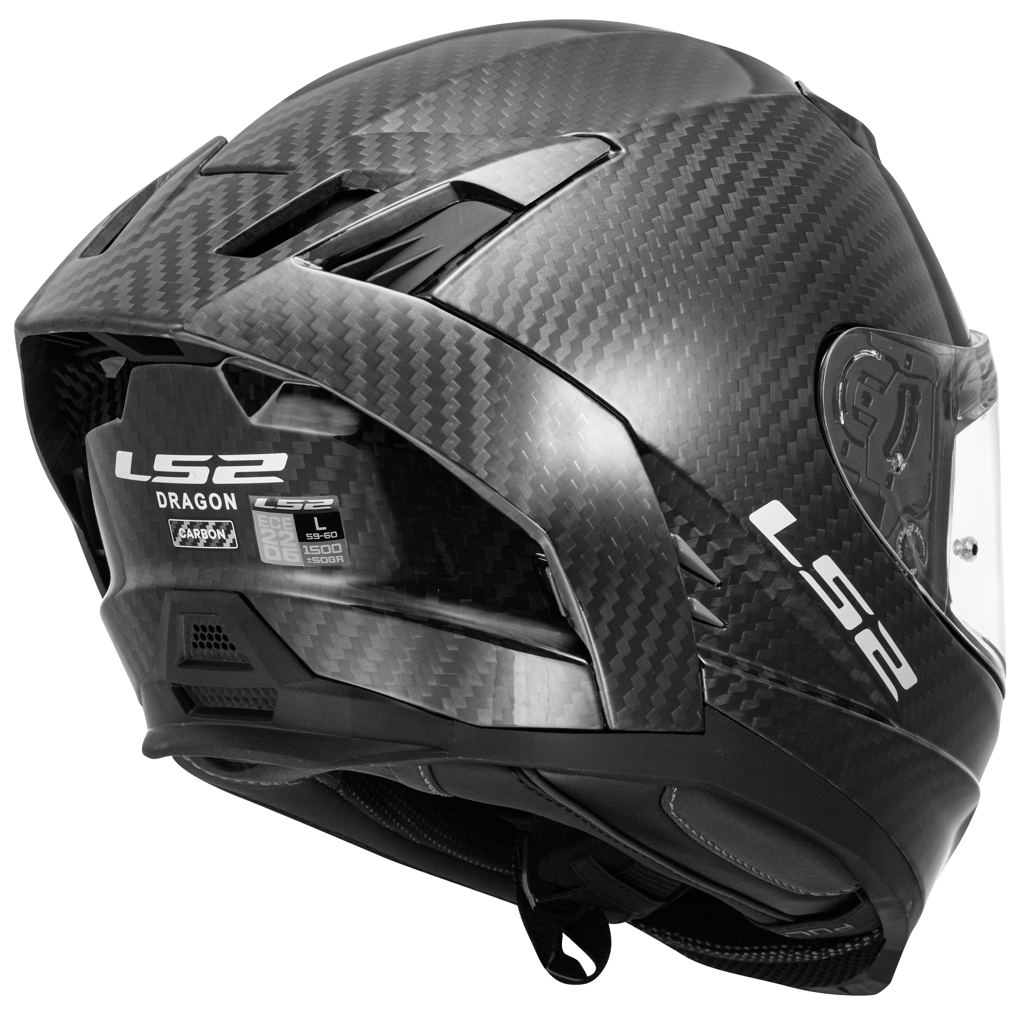 FF807 DRAGON MATT CARBON 168075098 5 clear visor