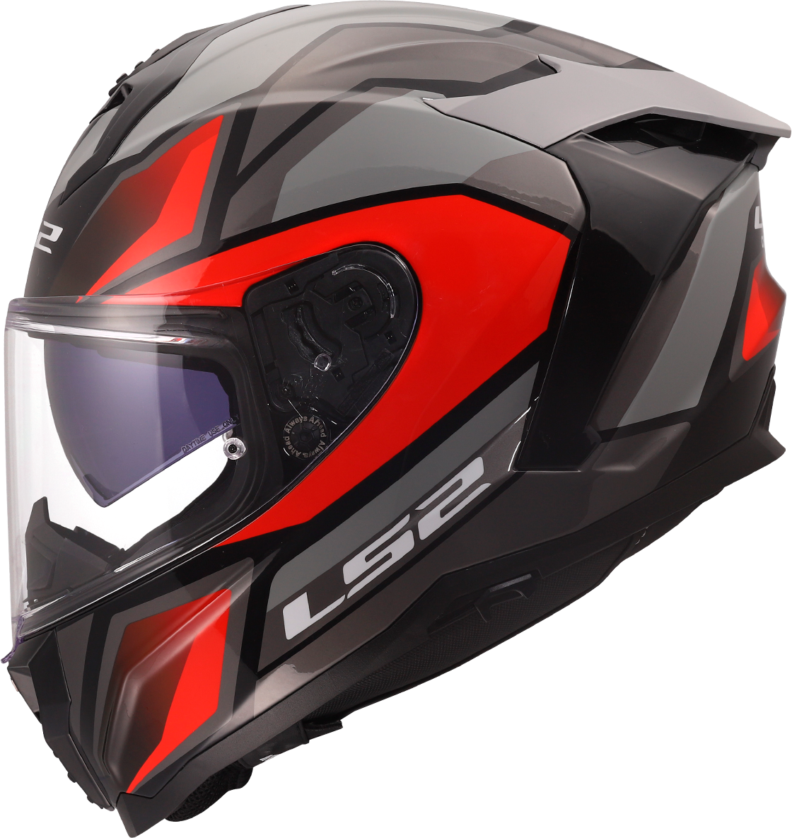 LS2 FF817 CHALLENGER II VIPER GREY RED