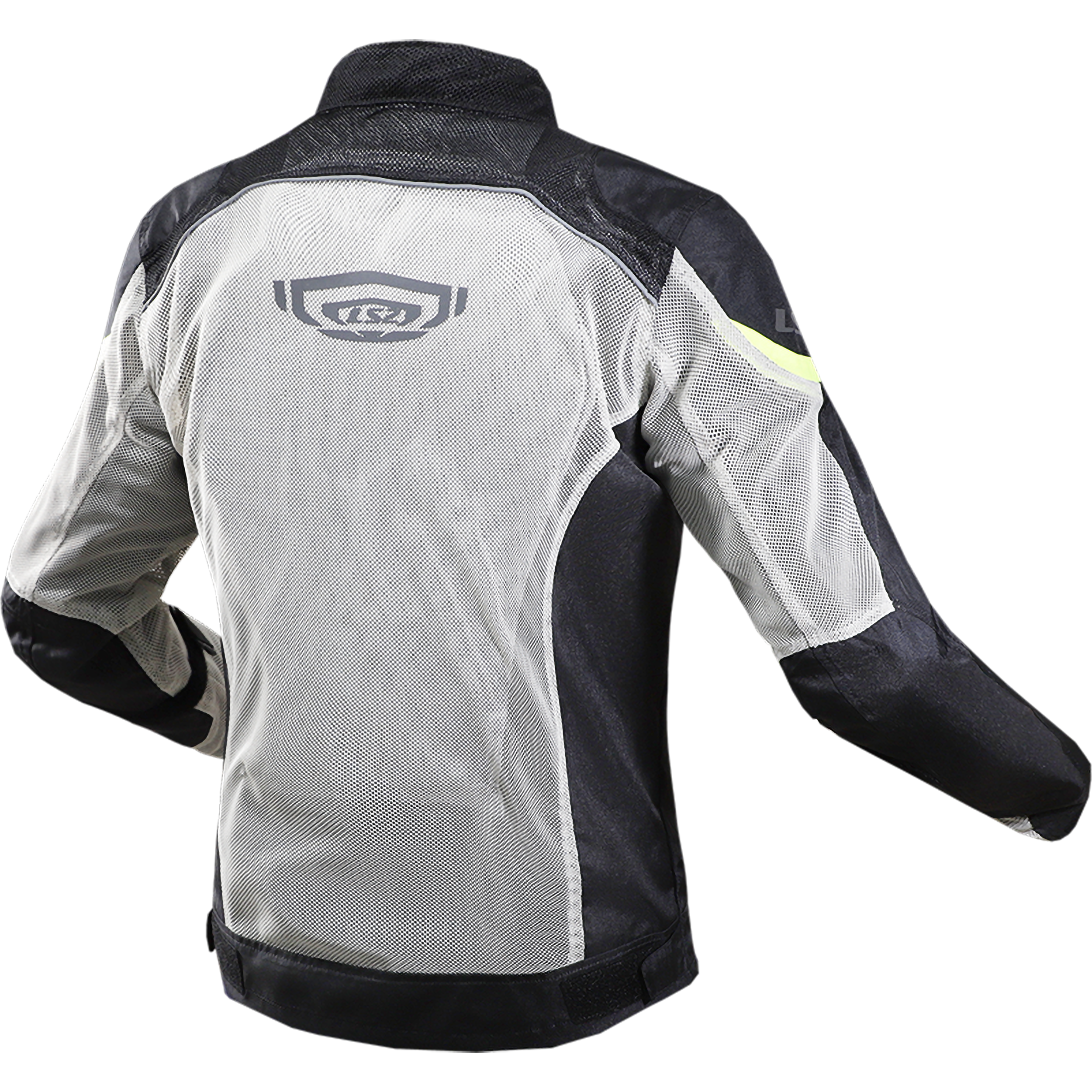 AIRY LADY JACKET BLACK GREY YELLOW 64110S1054 BACK 