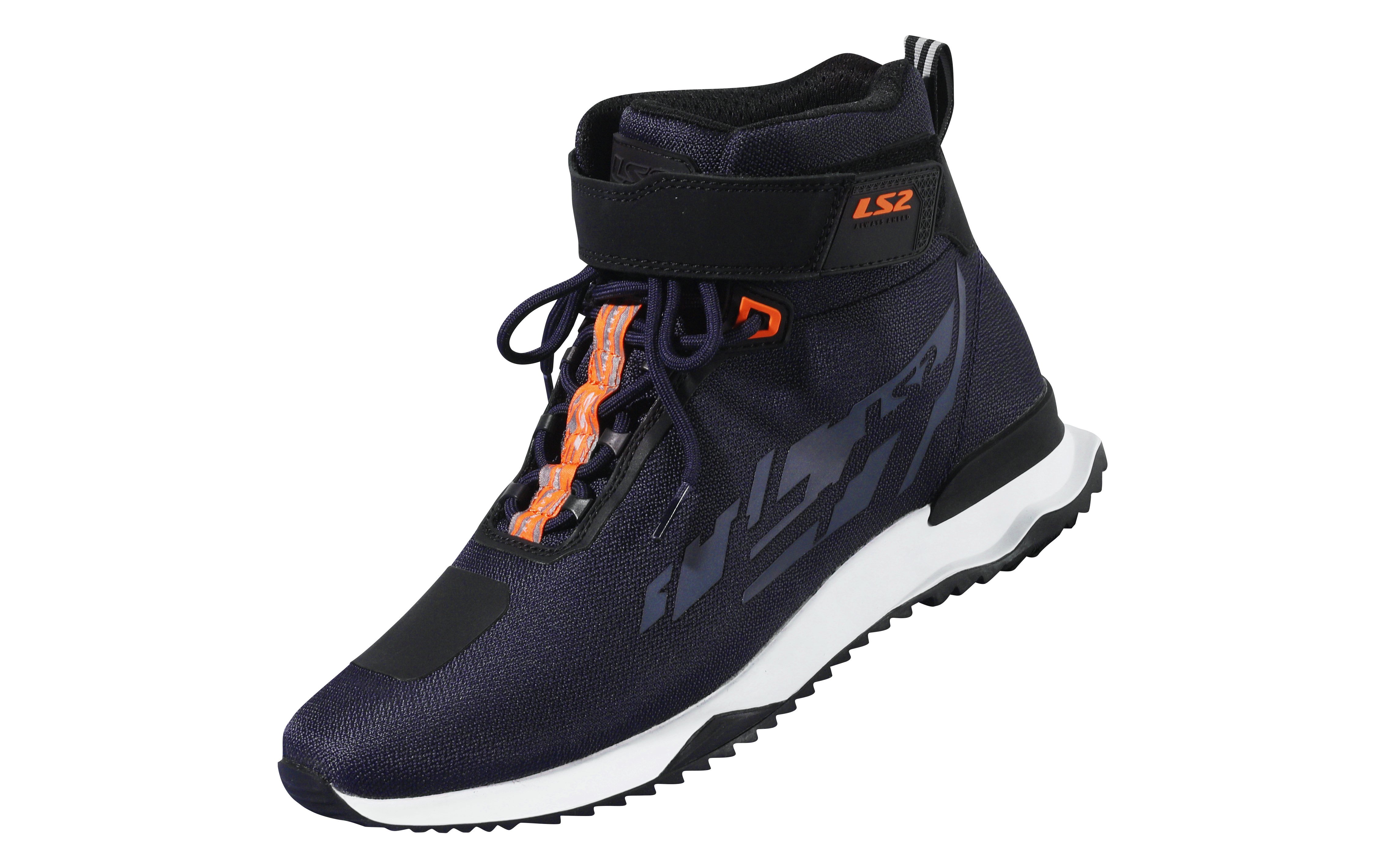 LS2 ACRUX MAN BOOTS BLACK H-V ORANGE