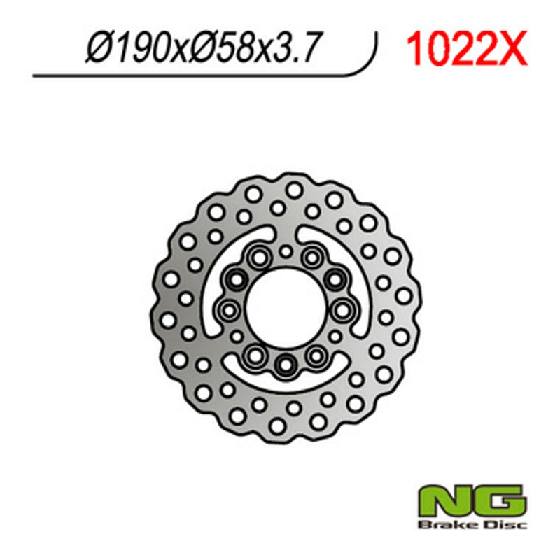 NG Bremseskive 1022X Multi Disc Wave