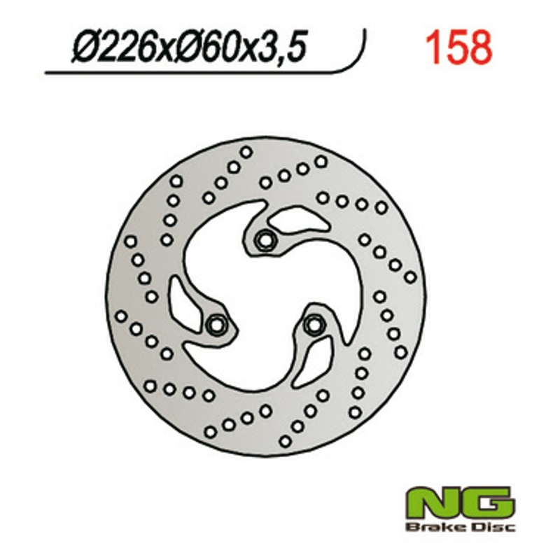 NG Bremseskive 158