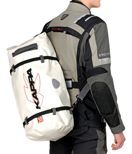 WA401S Rund Taske Sølv 30L. Vandtæt