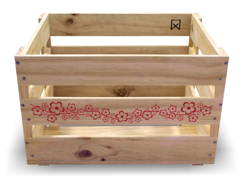 Willex Transportkasse 33 L m/ blomster m