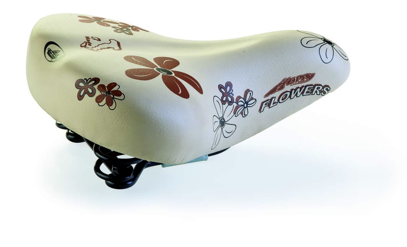 Sadel XC061 Happy Flowers creme