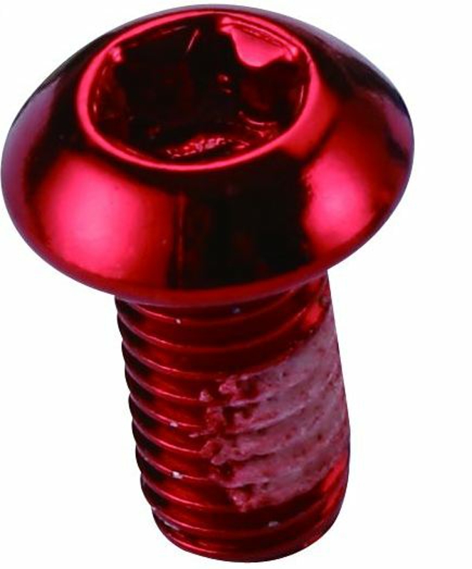 Ashima Rotorbolte stål m5x10 12 stk. Rød