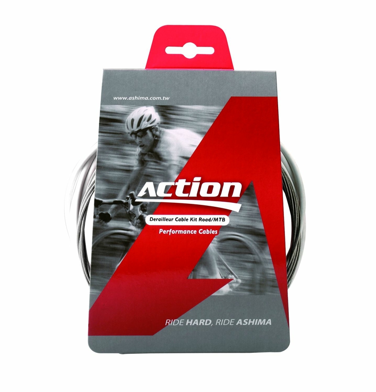 Ashima Action MTB Bremsekabel Sæt Sort