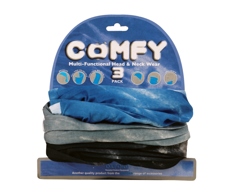 Oxford Comfy Scarf Tie Dye Blye 3 pack