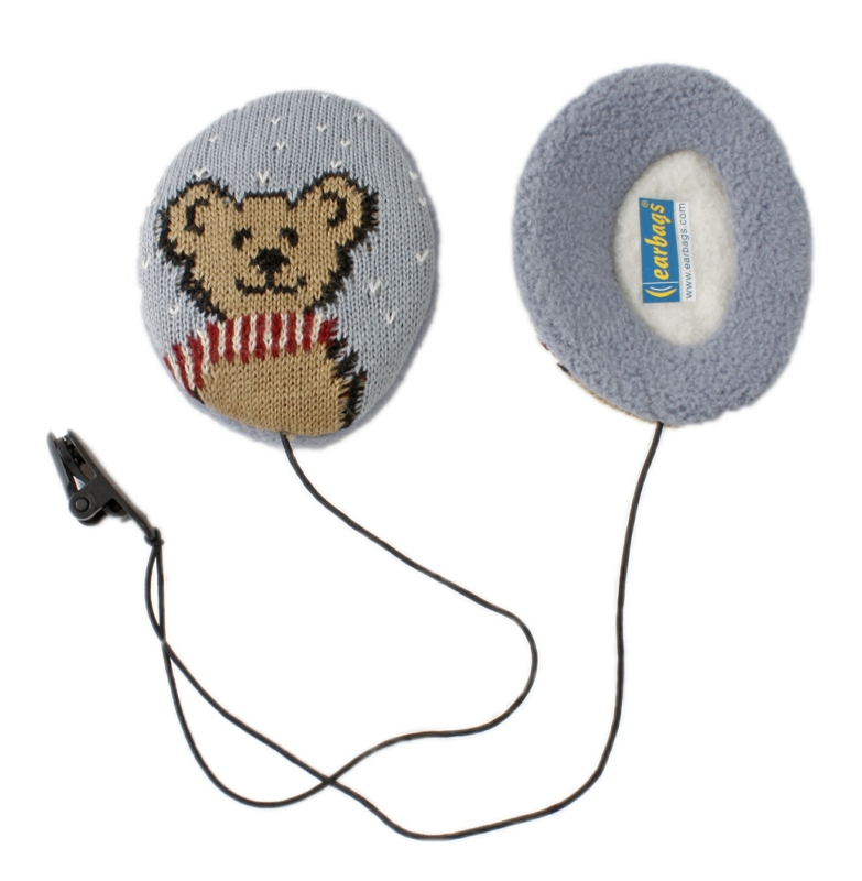 Earbag Børn Lysgrå Bamse