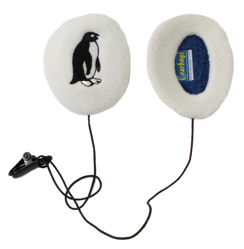 Earbag Børn Hvid Pingvin